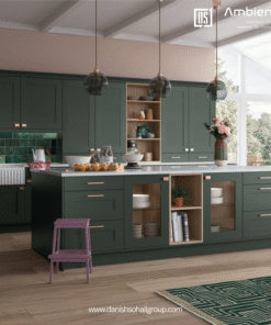 Matte Green Kitchen